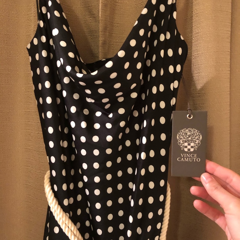 Vince Camuto polka dot maxi dress